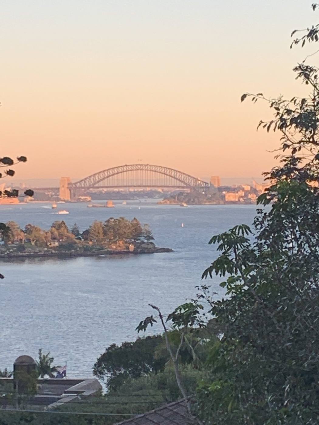 Sydney Harbour Bridge view from the Vaucluse renovation site by Loel Homes